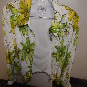 Joseph Ribhoff Fully Lined Jacket with Zipper up the Front size 14..uk 16